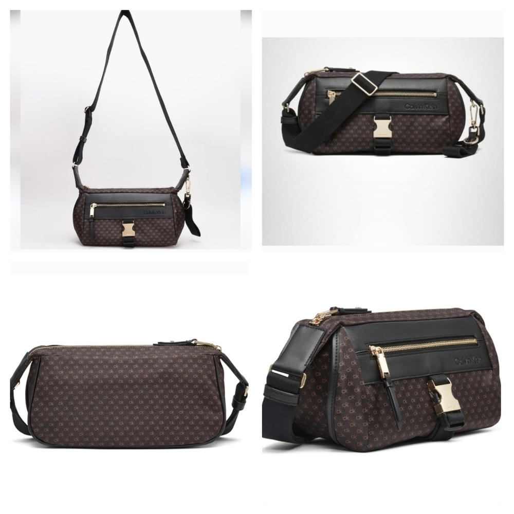 Calvin Klein womens Elora Logo Crossbody New Travel Tote